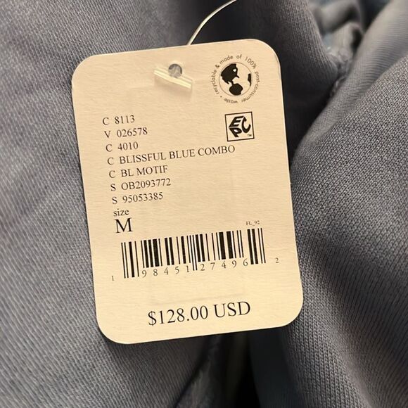 Free People We the Free Your Favorite Washed Hoodie Blissful Combo Blue - Picture 7 of 7